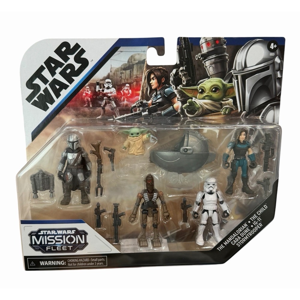 Hasbro Star Wars Mission Fleet Mandalorian Child Cara Dune IG-11 Set